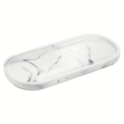 Bathroom Tray - Marble Pattern 25.4cm
