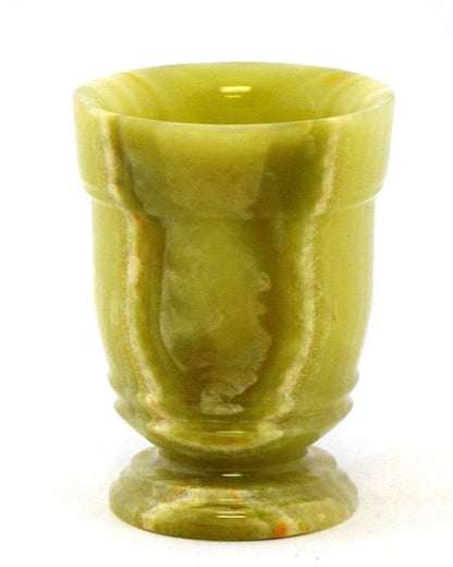 Bathroom Tumbler of Green Onyx | Tasmanian Collection - PoshaBella