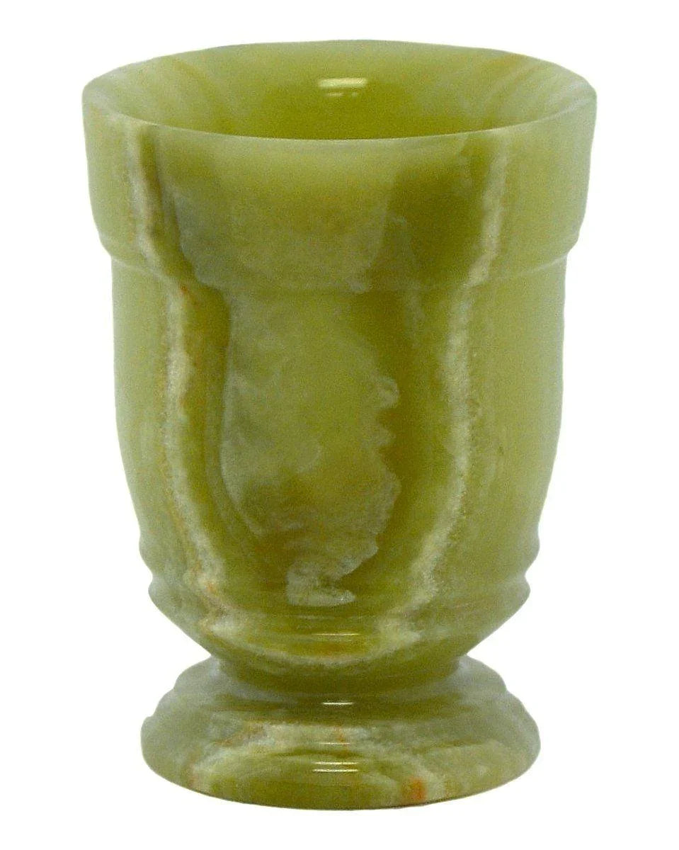 Bathroom Tumbler of Green Onyx | Tasmanian Collection - PoshaBella