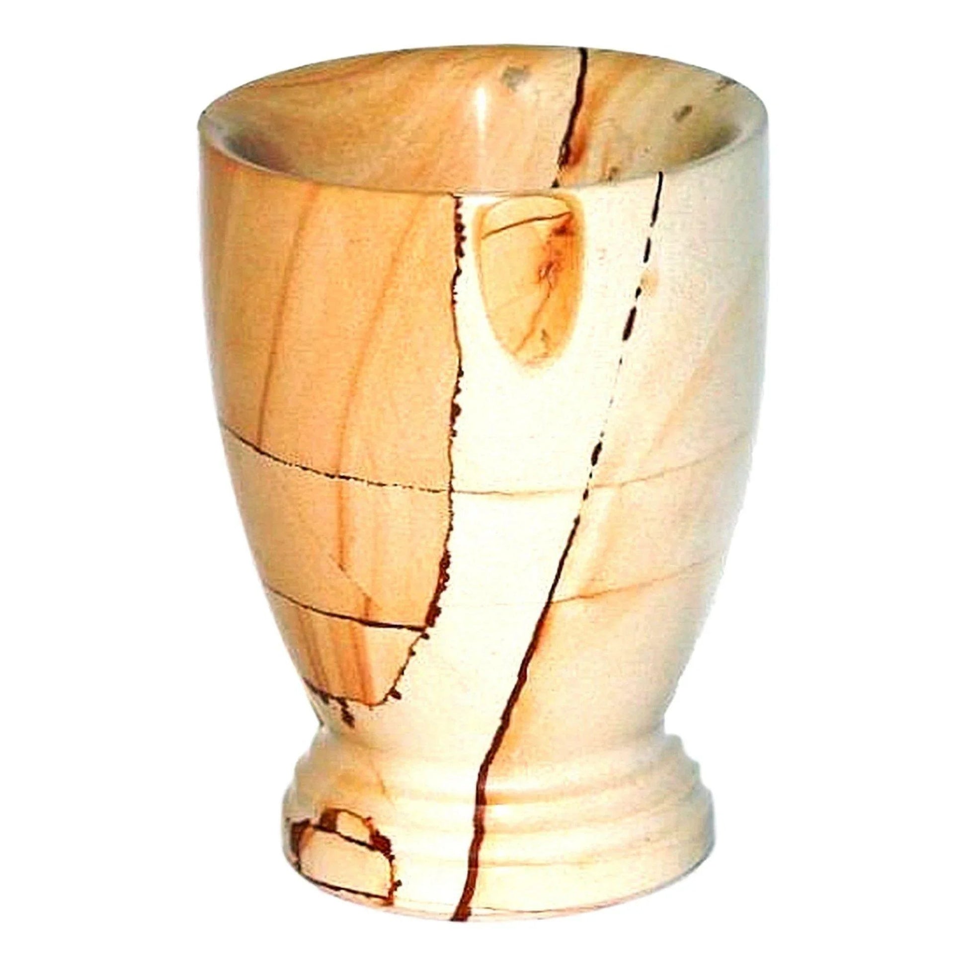 Bathroom Tumbler of Teak Marble - PoshaBella