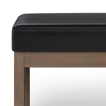 Milltown Large Ottoman Bench - Midnight Black