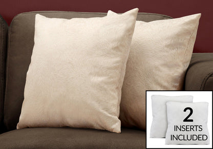 Square Decorative Throw Pillows with Hypoallergenic Insert