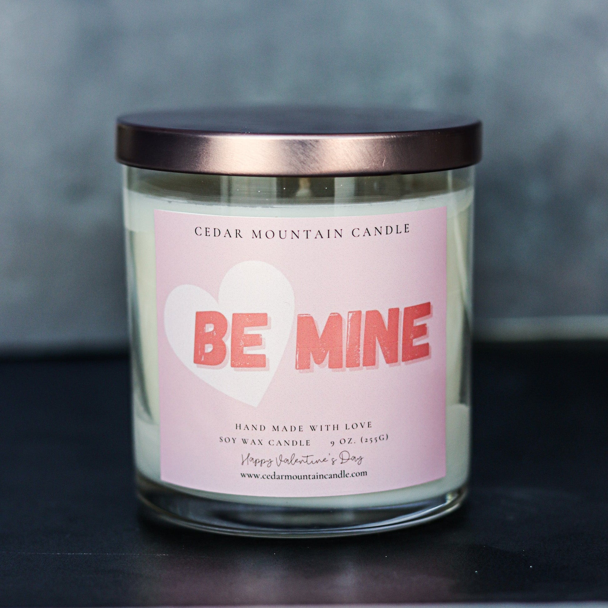 Be Mine - Valentine's Day Soy Candle - 9 oz Whiskey Glass Jar - Choose Your Scent - PoshaBella