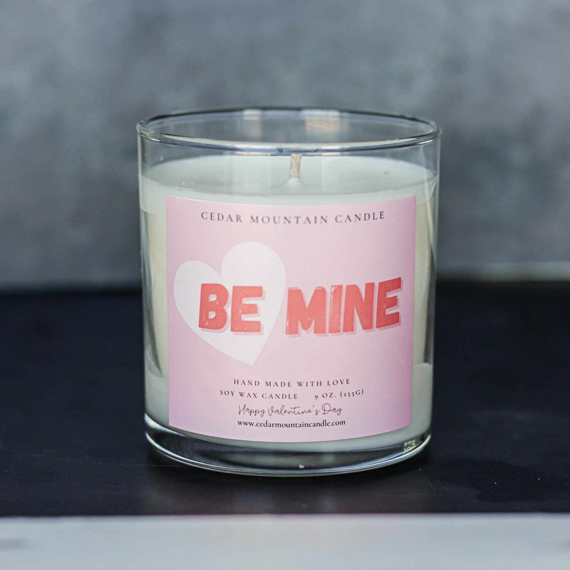 Be Mine - Valentine's Day Soy Candle - 9 oz Whiskey Glass Jar - Choose Your Scent - PoshaBella