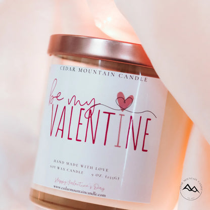 Be My Valentine - Valentine's Day Soy Candle - 9 oz Whiskey Glass Jar - Choose Your Scent - PoshaBella
