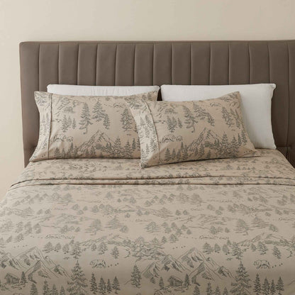 4-Piece Lodge Microfiber Sheet - Mountain Ridge Collection