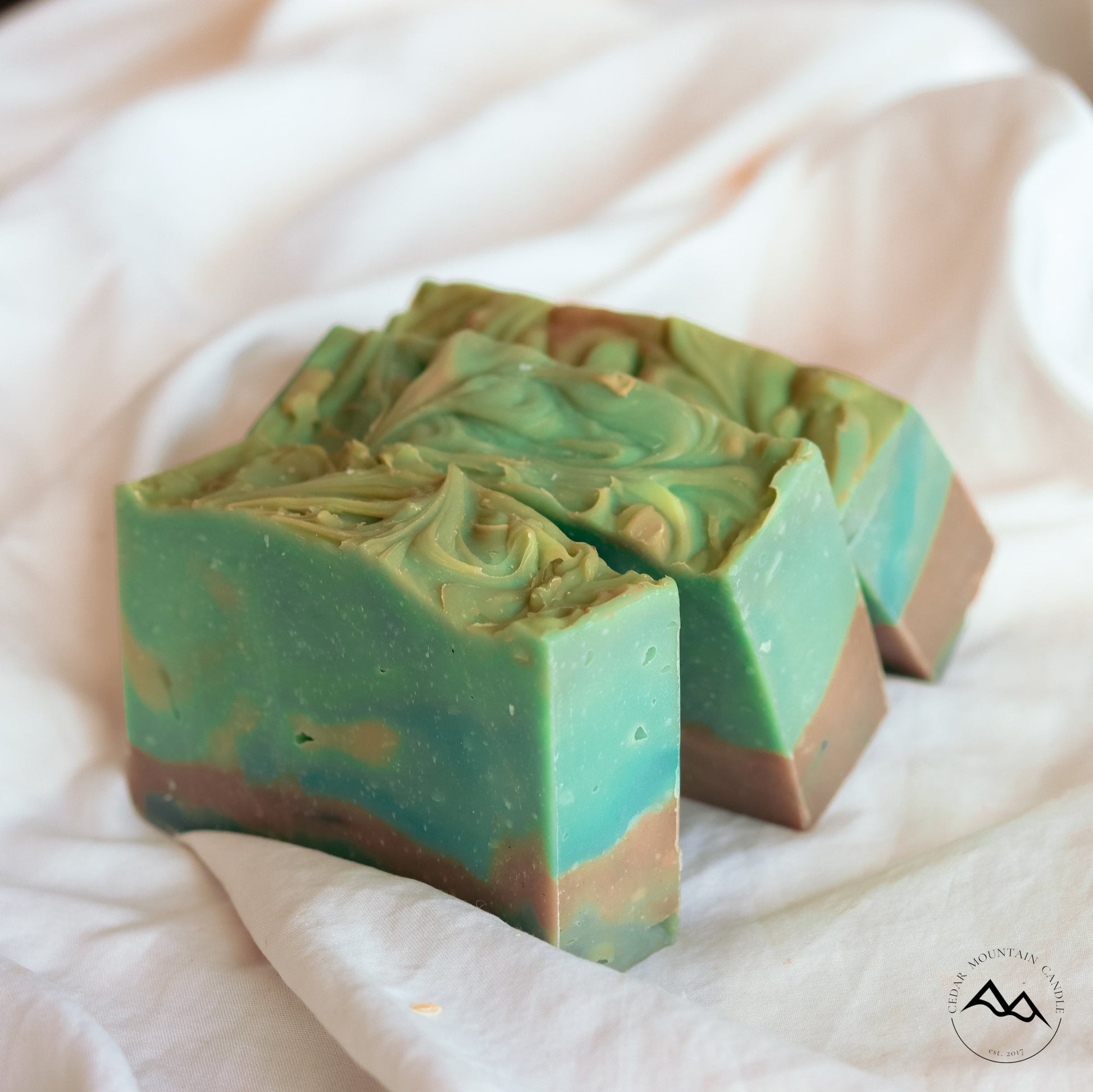All Natural Cold Process Handmade Bar Soap - Blueberry & Thyme - PoshaBella