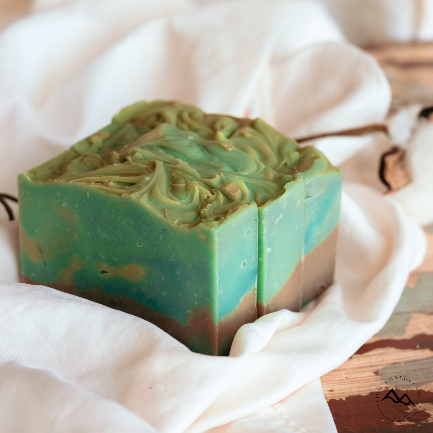 All Natural Cold Process Handmade Bar Soap - Blueberry & Thyme - PoshaBella