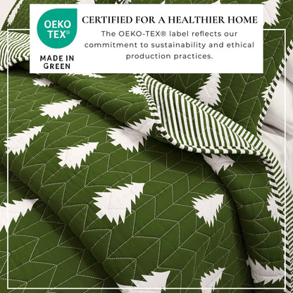 3 Piece Lodge Printed Quilt - Arrowhead