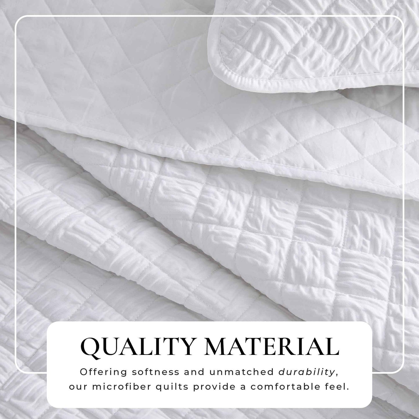 Diamond Embossed Quilt Set - Diamond Microsculpt Collection