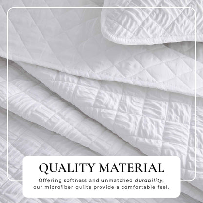 Diamond Embossed Quilt Set - Diamond Microsculpt Collection