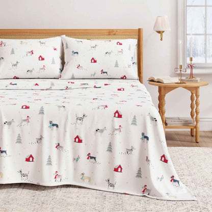 4-Piece Turkish Cotton Flannel Sheet - Whittaker Collection