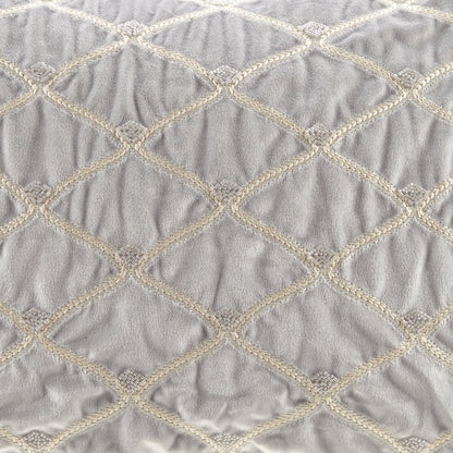 Oblong Decor Pillow Silver 22x15'