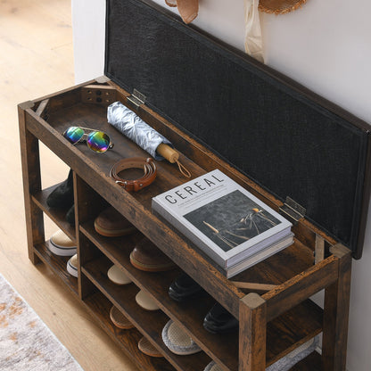 Height-Adjustable Shoe-Changing Bench