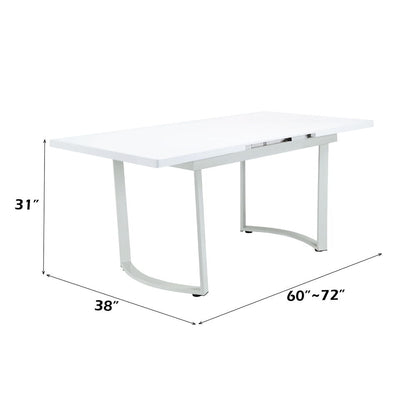 Palton - Dining Table - High Gloss White