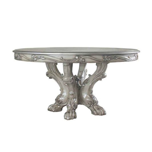 Dresden - Round Pedestal Dining Table - Vintage Bone White
