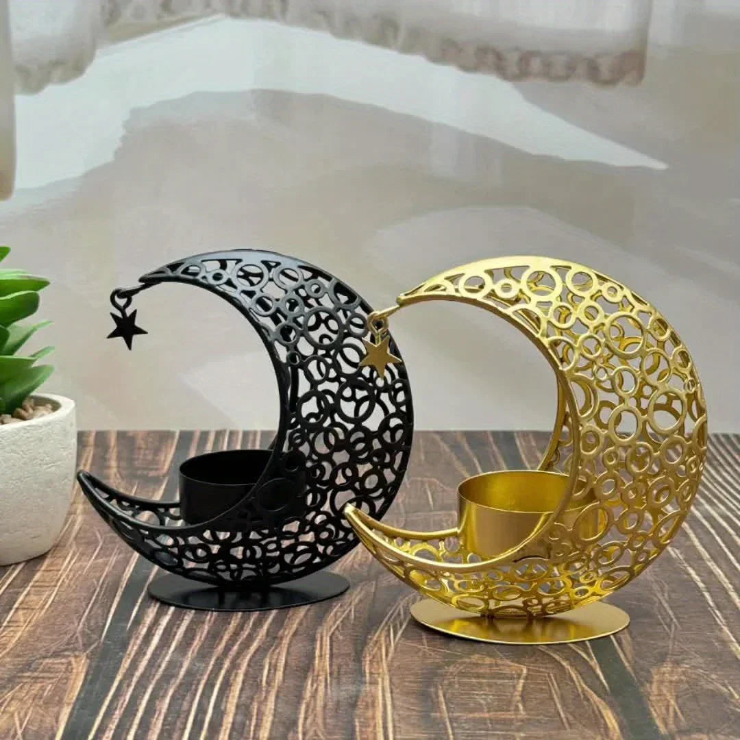 Candle Holder - Decorative Metal Gold