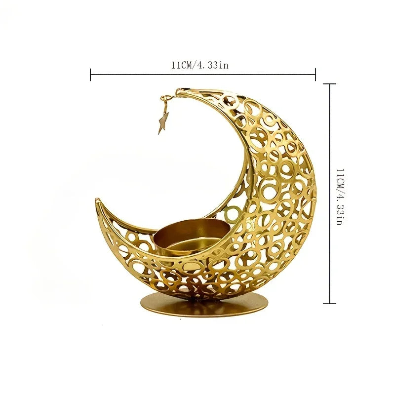 Candle Holder - Decorative Metal Gold