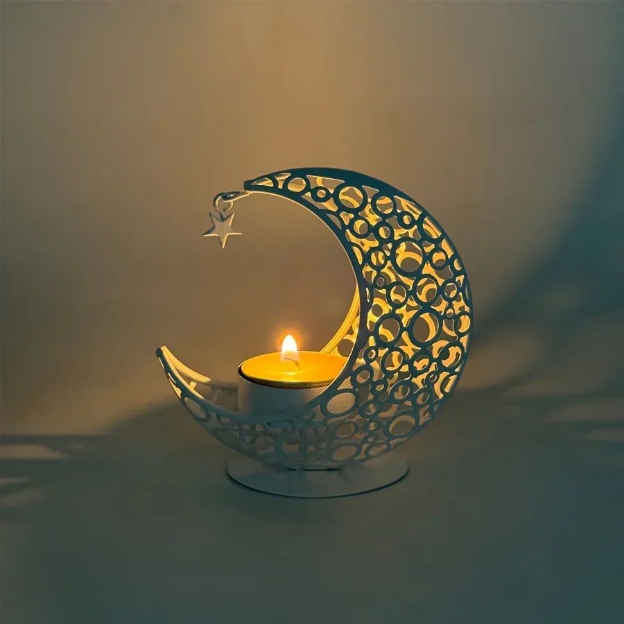 Candle Holder - Decorative Metal Gold