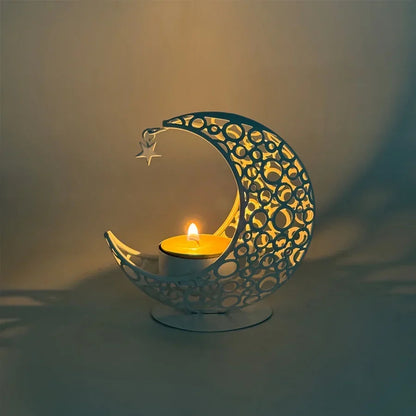 Candle Holder - Decorative Metal Gold