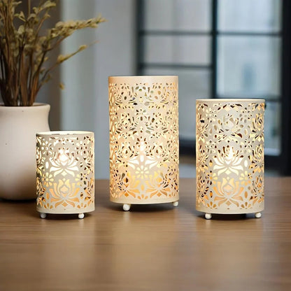 Candle Holders - Decorative Iron Set