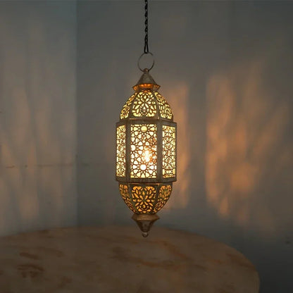 Candle Lantern - Hanging Cast Iron
