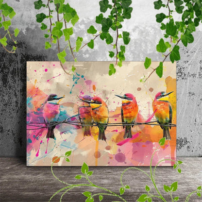 Canvas Painting - Abstract Wooden