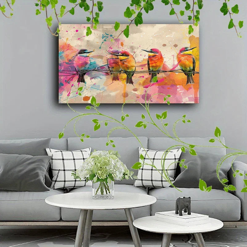 Canvas Painting - Abstract Wooden