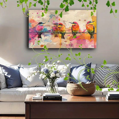 Canvas Painting - Abstract Wooden