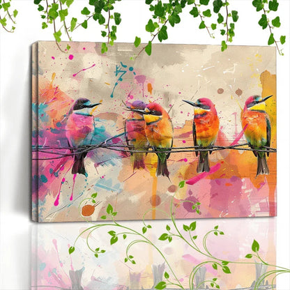 Canvas Painting - Abstract Wooden
