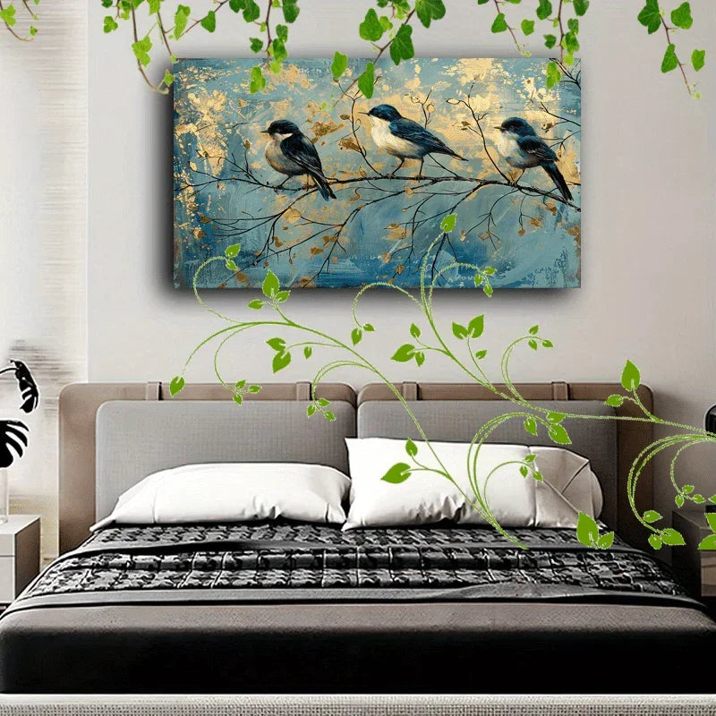 Canvas Painting - Artistic Wooden Blue