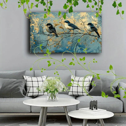 Canvas Painting - Artistic Wooden Blue