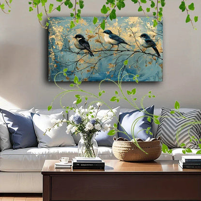 Canvas Painting - Artistic Wooden Blue