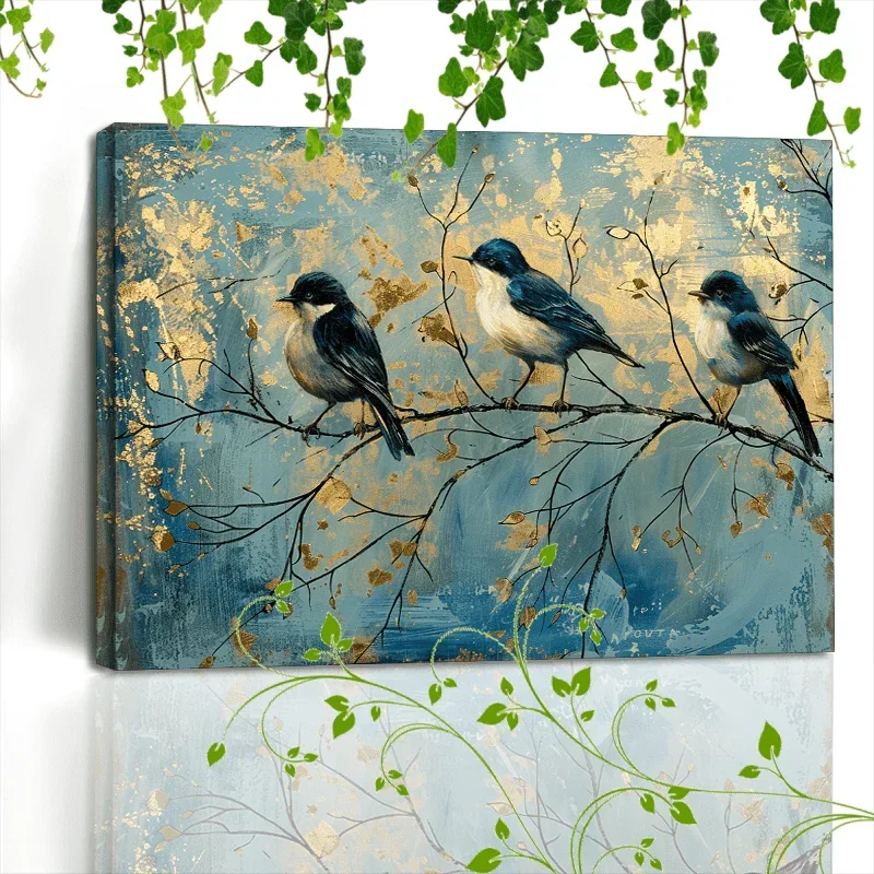 Canvas Painting - Artistic Wooden Blue