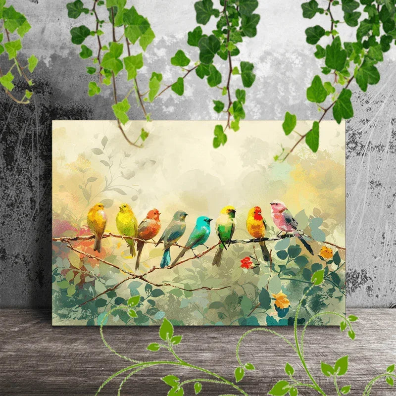 Canvas Painting - Colorful Wooden