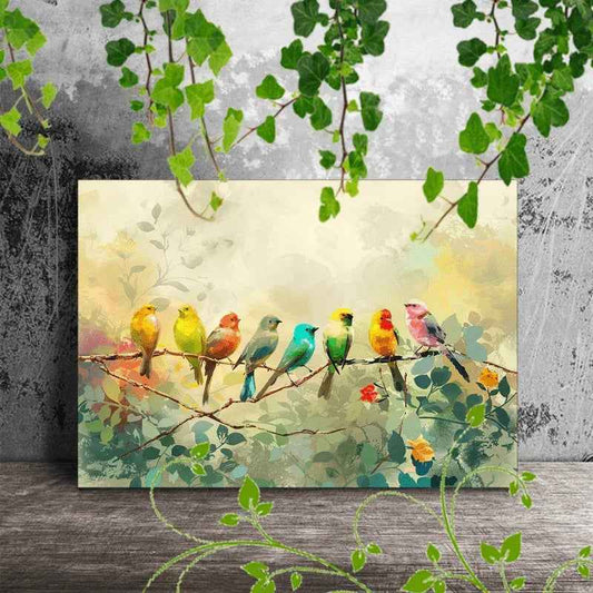 Canvas Painting - Colorful Wooden