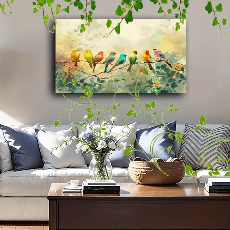 Canvas Painting - Colorful Wooden
