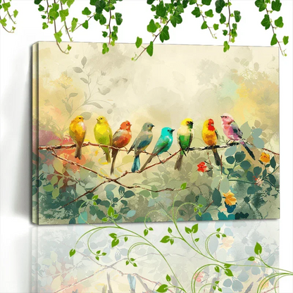 Canvas Painting - Colorful Wooden