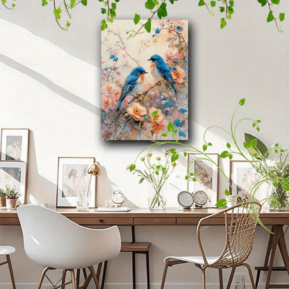 Canvas Painting - Floral Wooden
