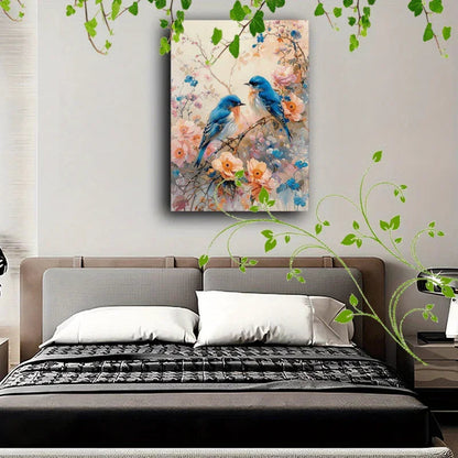 Canvas Painting - Floral Wooden