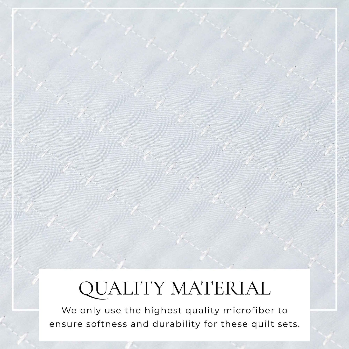3-Piece Solid Quilt - Alicia Collection
