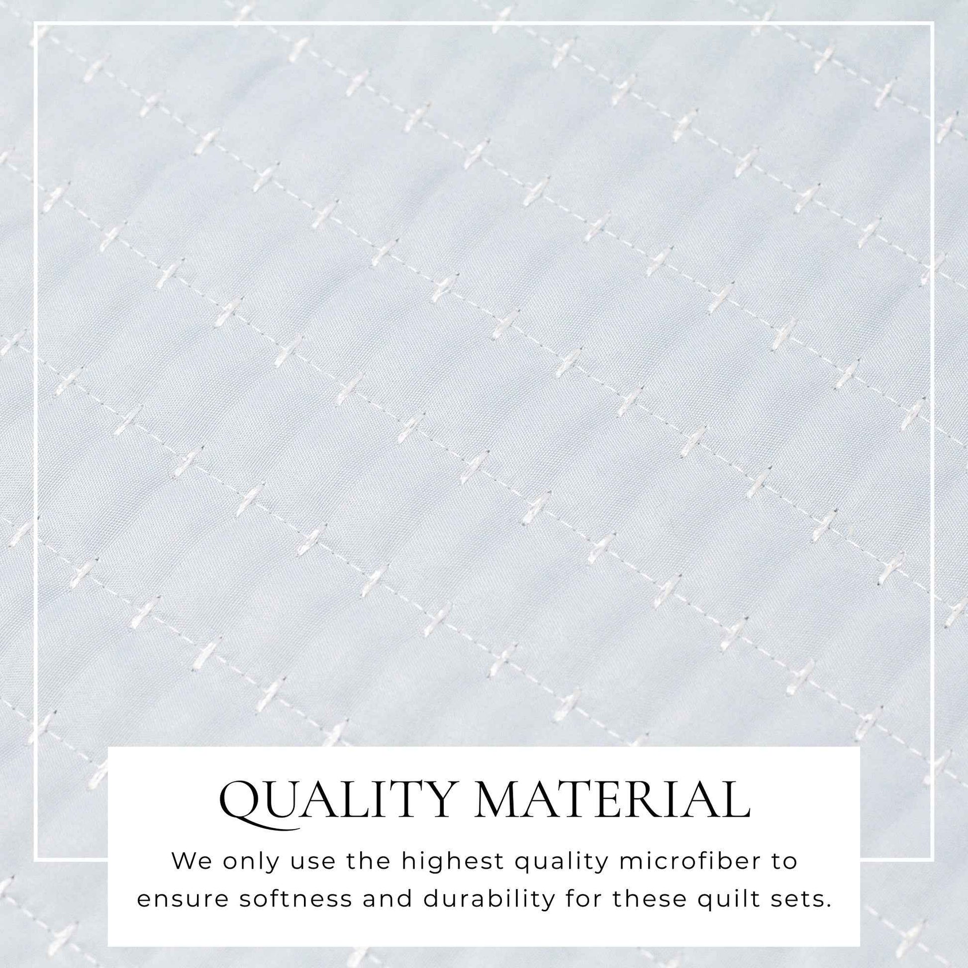 3-Piece Solid Quilt - Alicia Collection