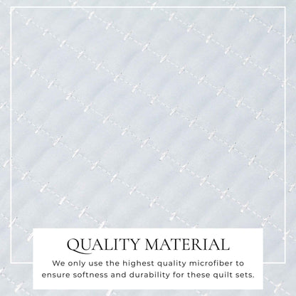 3-Piece Solid Quilt - Alicia Collection