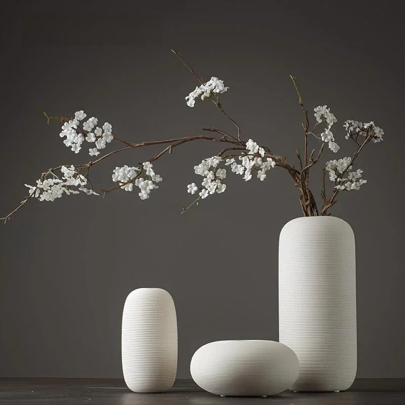 Ceramic Scandinavian Vase for Tabletop Flower Arrangement