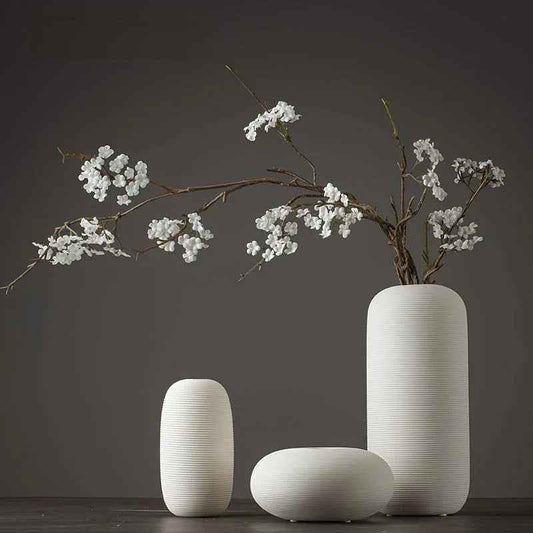 Ceramic Scandinavian Vase for Tabletop Flower Arrangement
