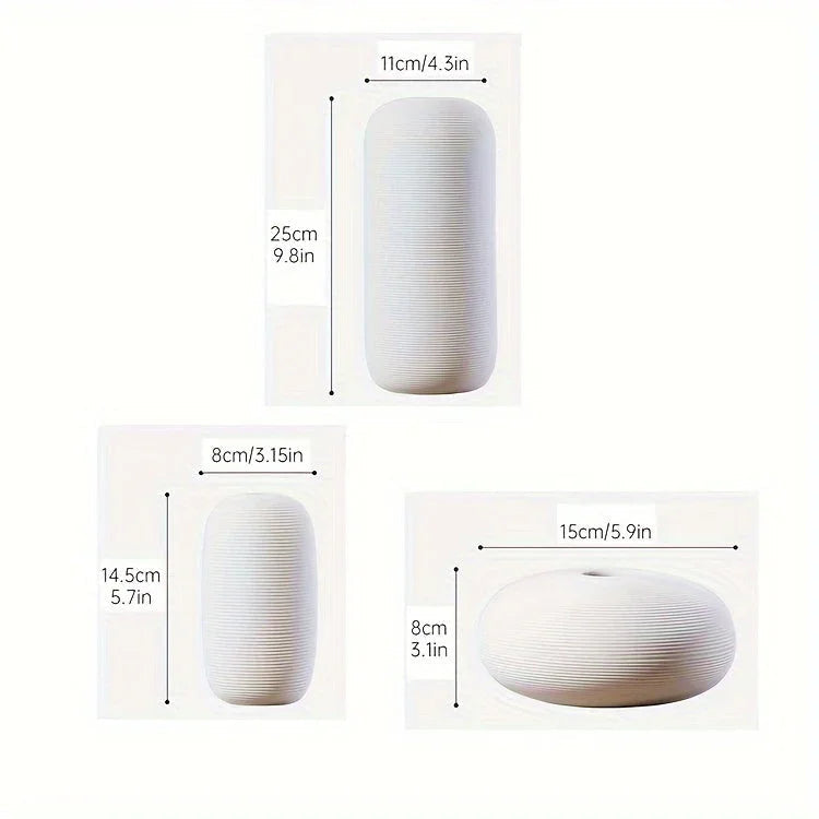 Ceramic Scandinavian Vase for Tabletop Flower Arrangement