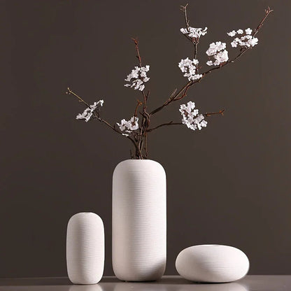 Ceramic Scandinavian Vase for Tabletop Flower Arrangement