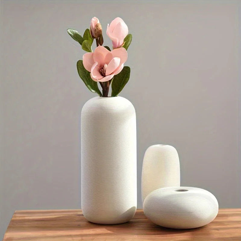 Ceramic Scandinavian Vase for Tabletop Flower Arrangement