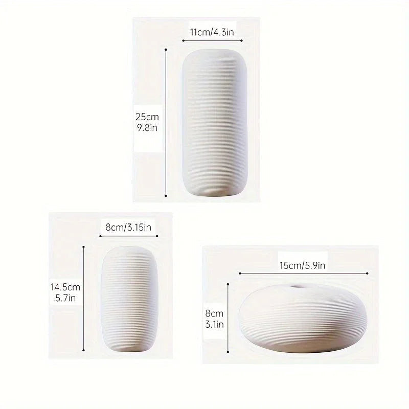 Ceramic Scandinavian Vase for Tabletop Flower Arrangement