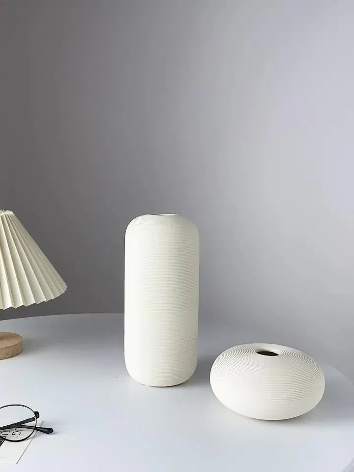 Ceramic Scandinavian Vase for Tabletop Flower Arrangement